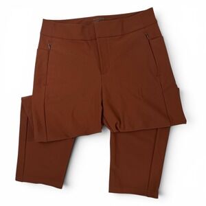 Athleta Stellar Skinny Trouser Spiced Earth Rust Brown Size 8 NWT